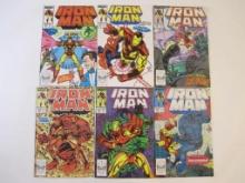 Six Iron Man Comic Books Nos. 233-238, August 1988-January 1989, 10 oz