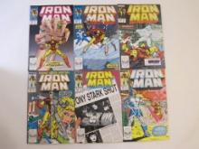 Six Iron Man Comic Books Nos. 239-244, February-July 1989, 10 oz