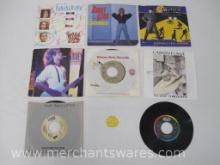 Eight 1980's 45 RPM Single Records includes Rod Stewart, Bananarama, The Motels, The Romantics and