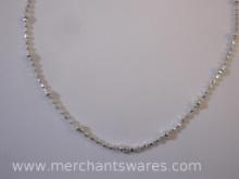 Dainty Silver 925 Necklace, approx 16 inches long