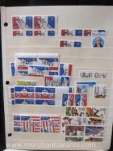 Assorted United States Air Mail Stamps, mostly unused, see pictures, 8 oz