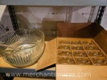 Punch Bowl with Cups, In Box