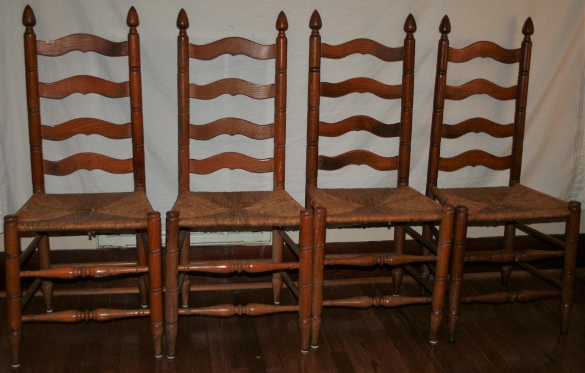 4 Ladder Back Chairs