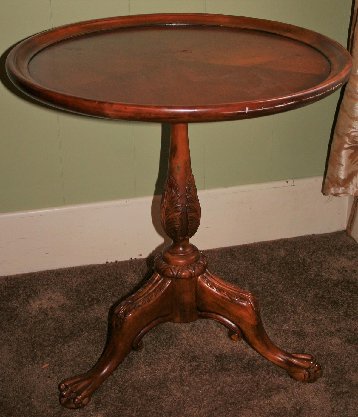 Tray Claw-foot End Table