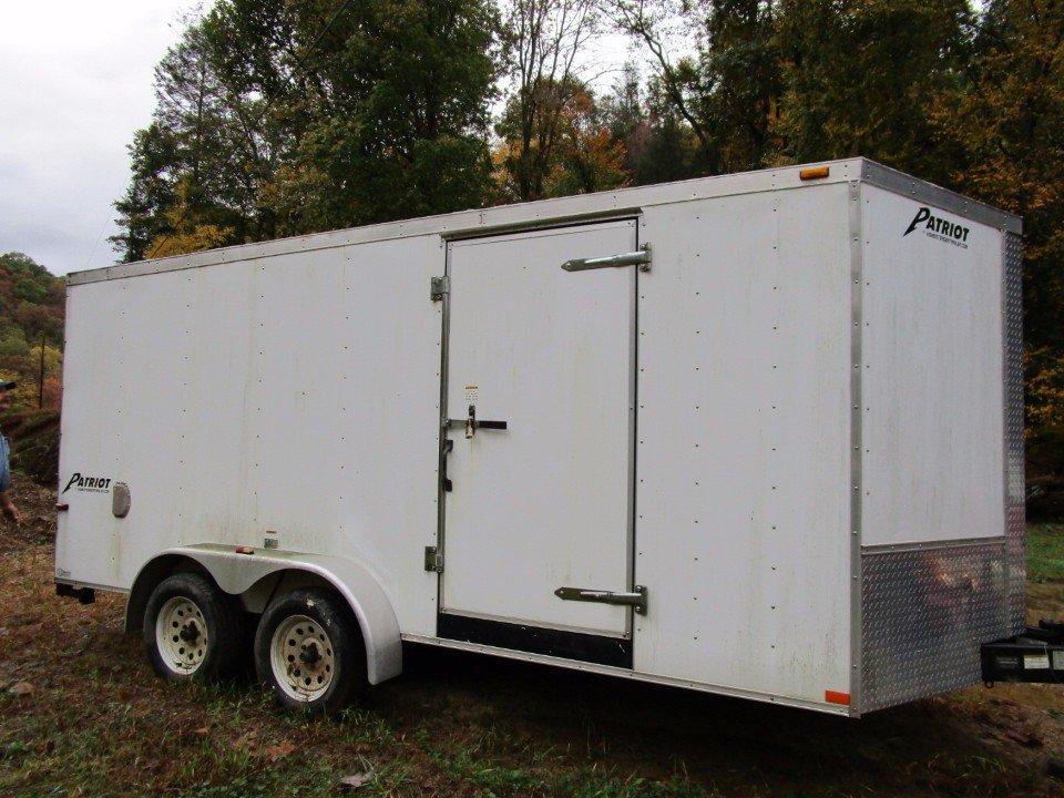Homesteader Patriot tandem axle 16 ft enclosed trailer-one owner