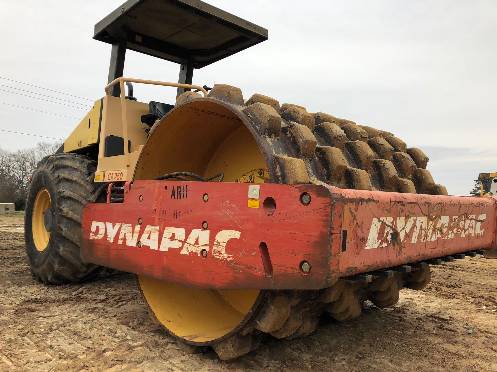 2006 DYNAPAC CA250PD 84? VIBRATORY PADFOOT COMPACTOR, S# 65920894, ROPS CANOPY, CUMMINS DIESEL