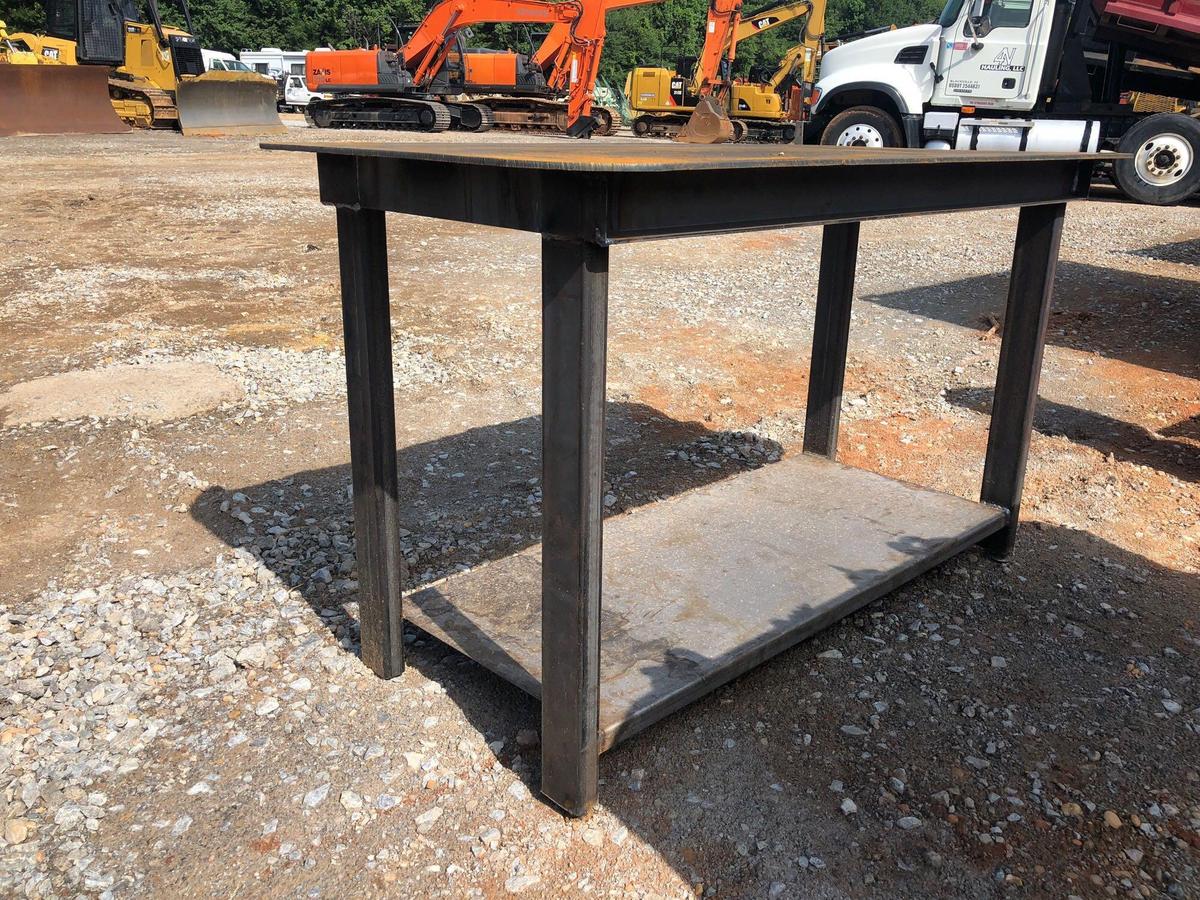 NEW/UNUSED HEAVY DUTY SHOP TABLE W/ BOTTOM SHELF