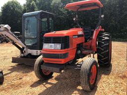 KUBOTA MX5000 UTILITY TRACTOR. S/N 10657. CANOPY TOP. 2902 HOURS, 3PH, 540 PTO