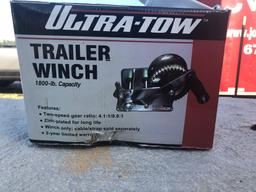 NEW ULTRA TOW TRAILER WINCH. 1800LB