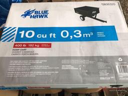 BLUE HAWK 10 CU FT DUMP CART