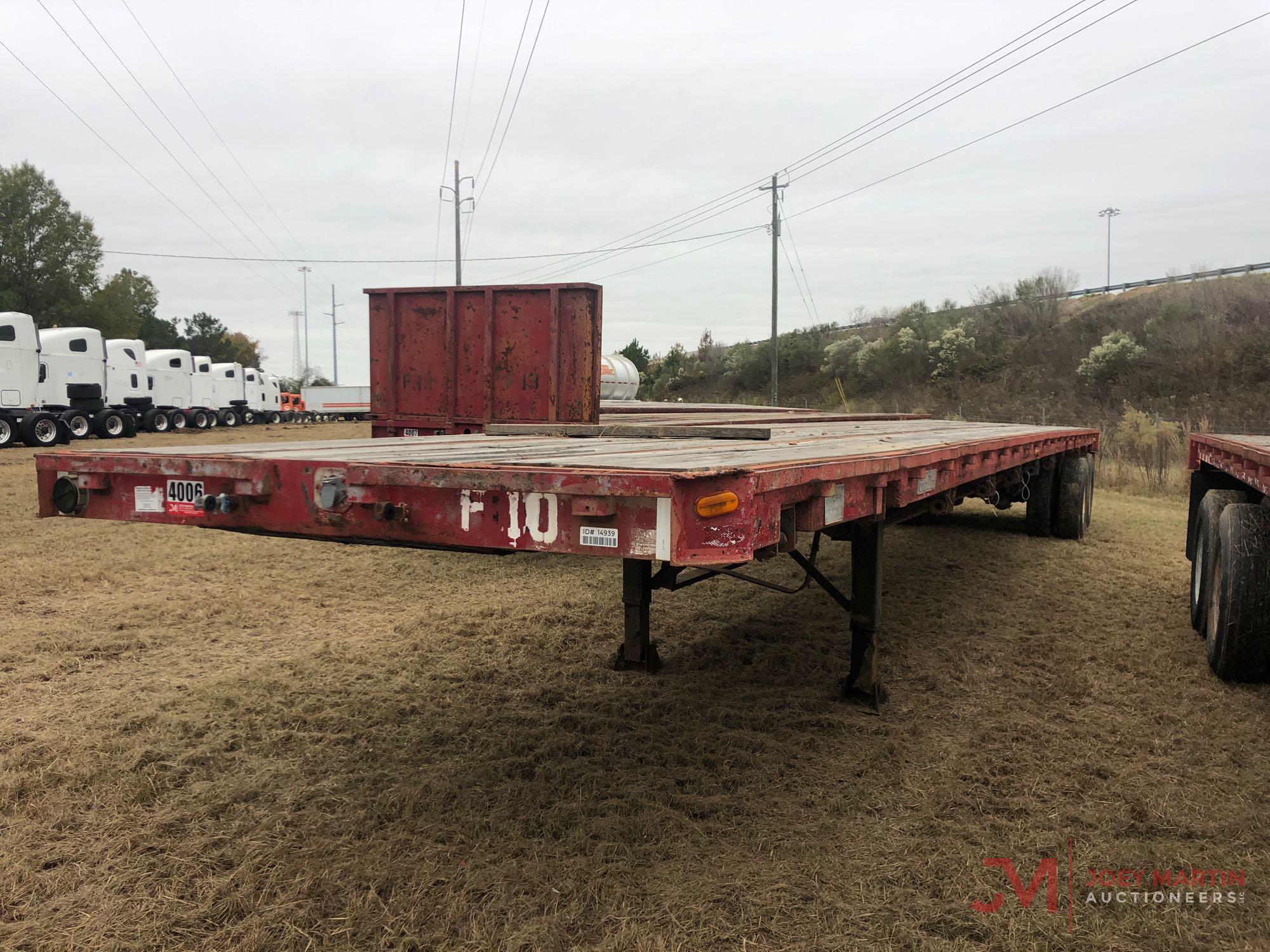 1981 GREAT DANE GPS-42 FLAT BED TRAILER