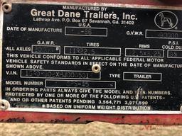 1987 GREAT DANE GPS-45 FLAT BED TRAILER