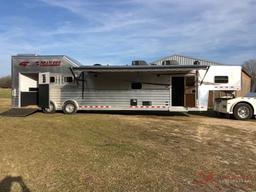 2019 4-STAR 3 HORSE SLANT ALUMINUM SHOW TRAILER