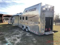 2019 4-STAR 3 HORSE SLANT ALUMINUM SHOW TRAILER