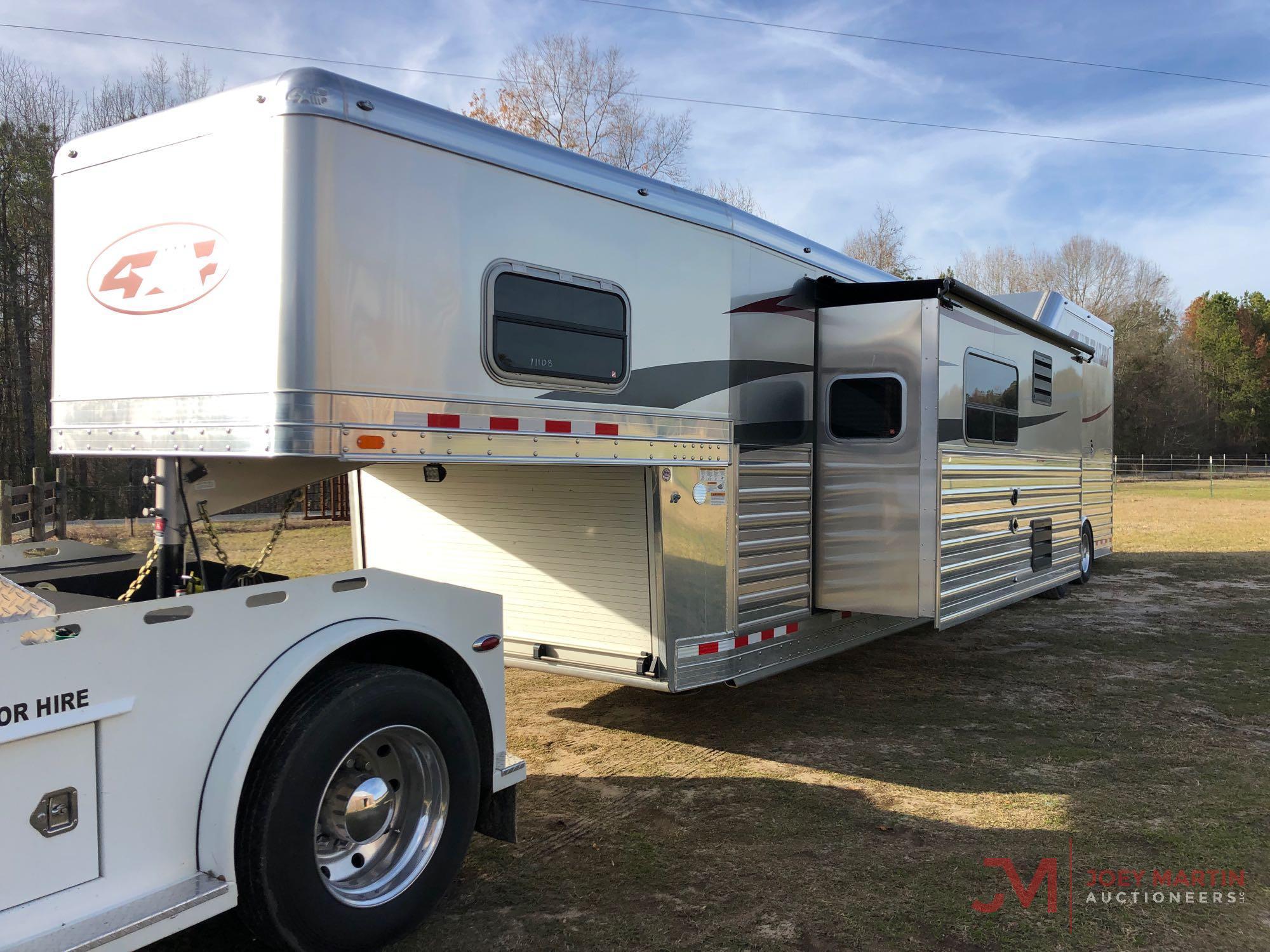 2019 4-STAR 3 HORSE SLANT ALUMINUM SHOW TRAILER