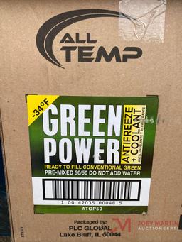 (1) CASE (6) GREEN POWER ANTIFREEZE+COOLANT