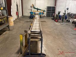 OWATONNA TOOL CO. MODELY-7500 TRACK PRESS MACHINE, SN 1136, 160 TON CAPACITY, 22? CONVEYOR, ALL TOOL