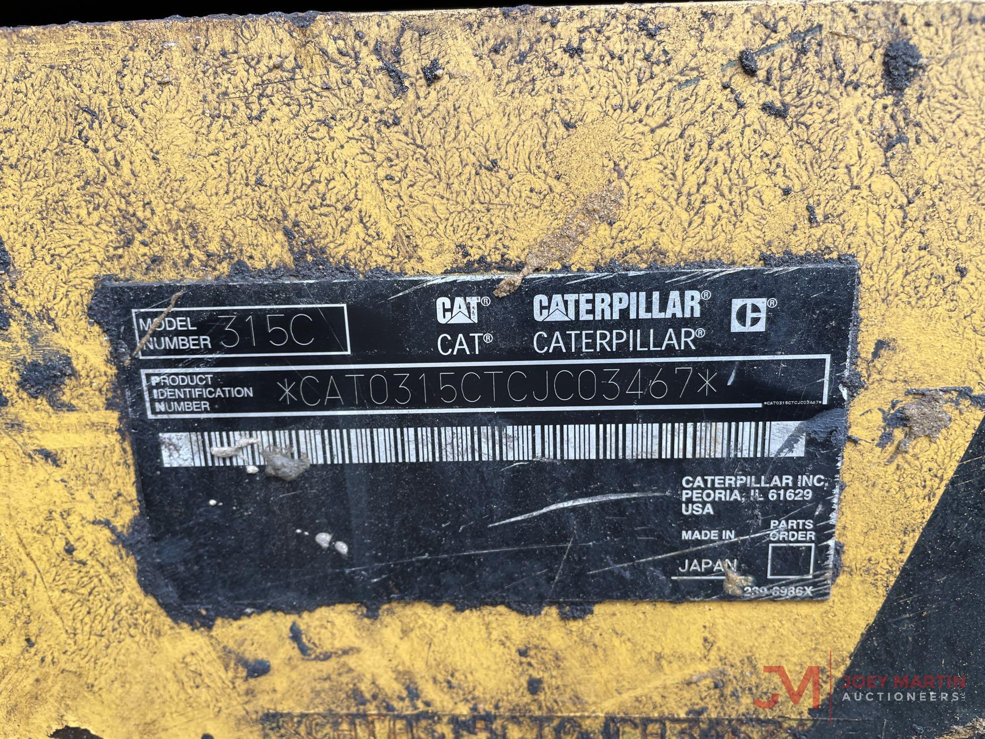 2006 CAT 315CL HYDRAULIC EXCAVATOR