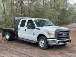 2015 FORD F350 XL SUPER DUTY FLAT BED TRUCK