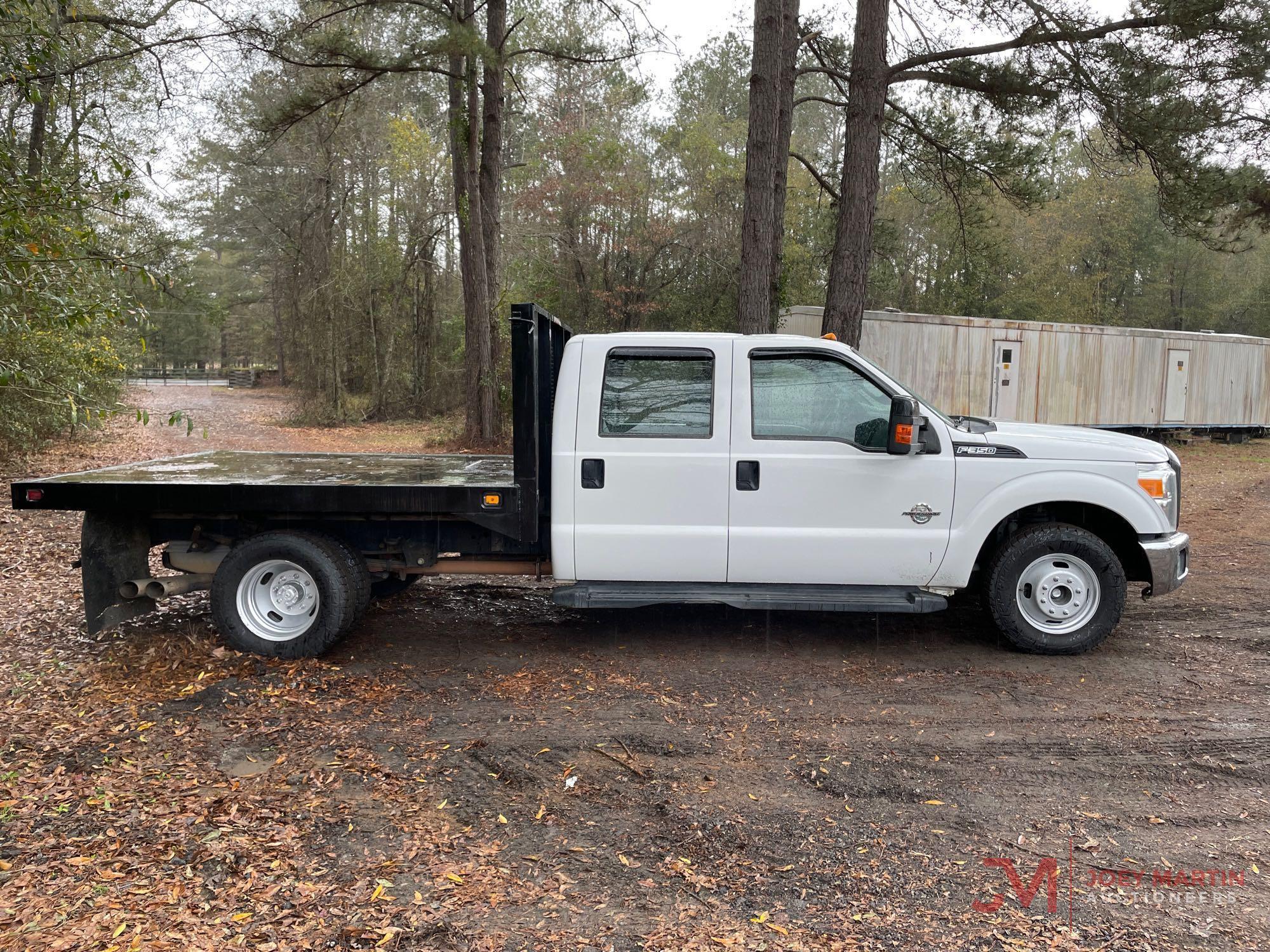 2015 FORD F350 XL SUPER DUTY FLAT BED TRUCK