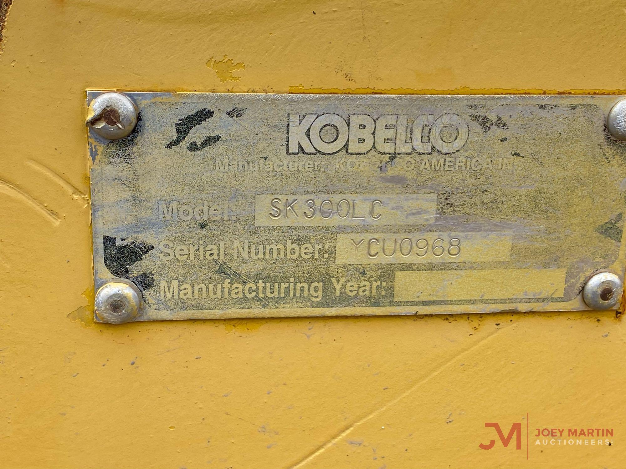 1998 KOBELCO SK300 HYDRAULIC EXCAVATOR