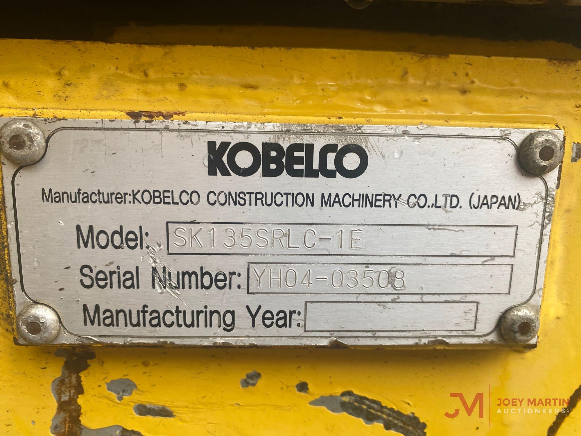 2004 KOBELCO SK135SRLC-1E HYDRAULIC EXCAVATOR