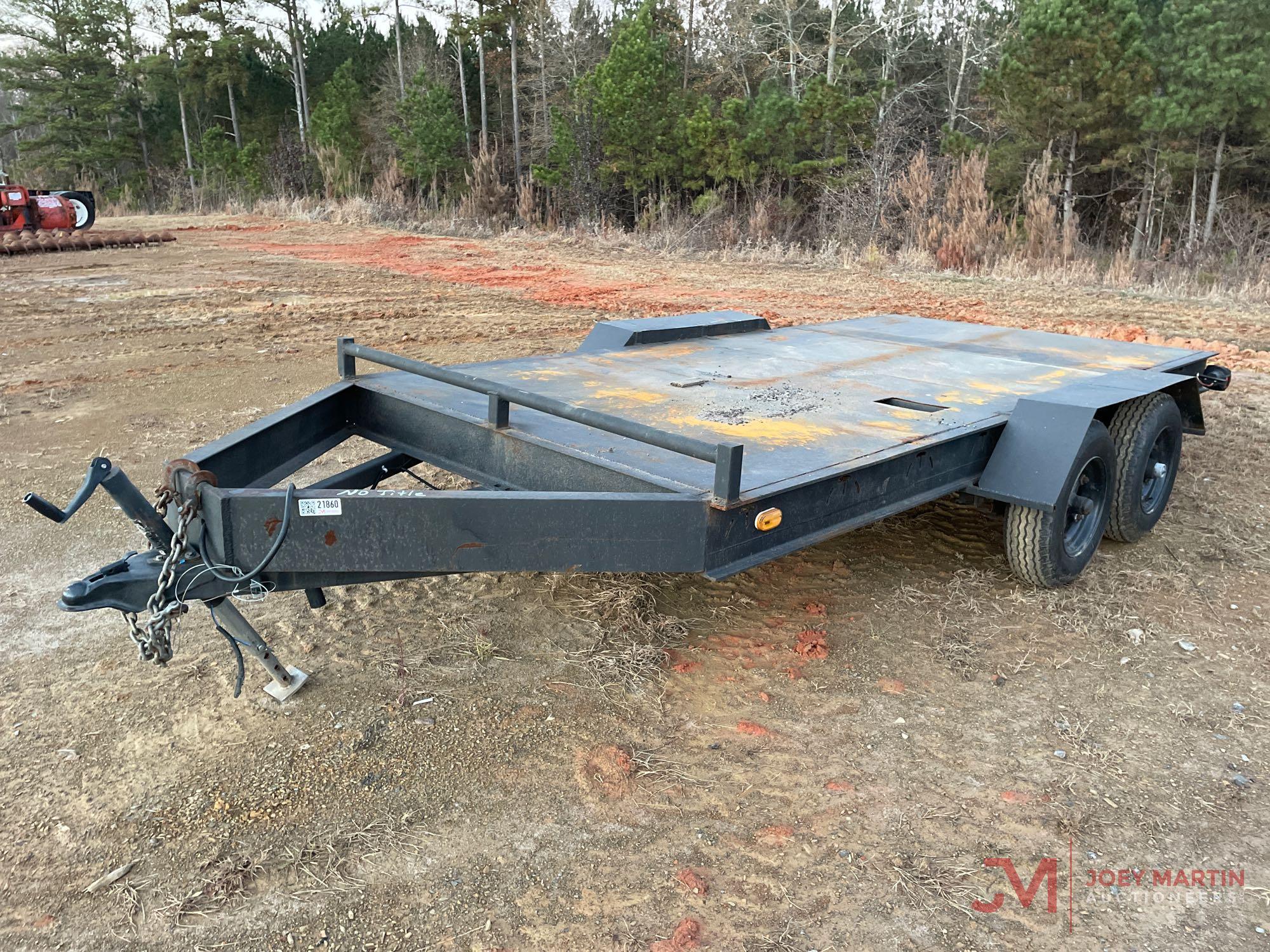 HOMEMADE 14" TANDEM AXLE UTILITY TRAILER