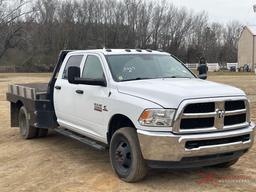 2015 DODGE RAM 3500 HEAVY DUTY FLATBED TRUCK