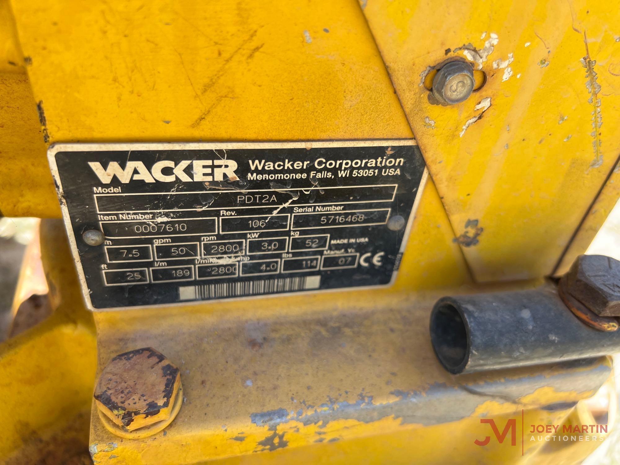 WACKER PDT3A WATER PUMP