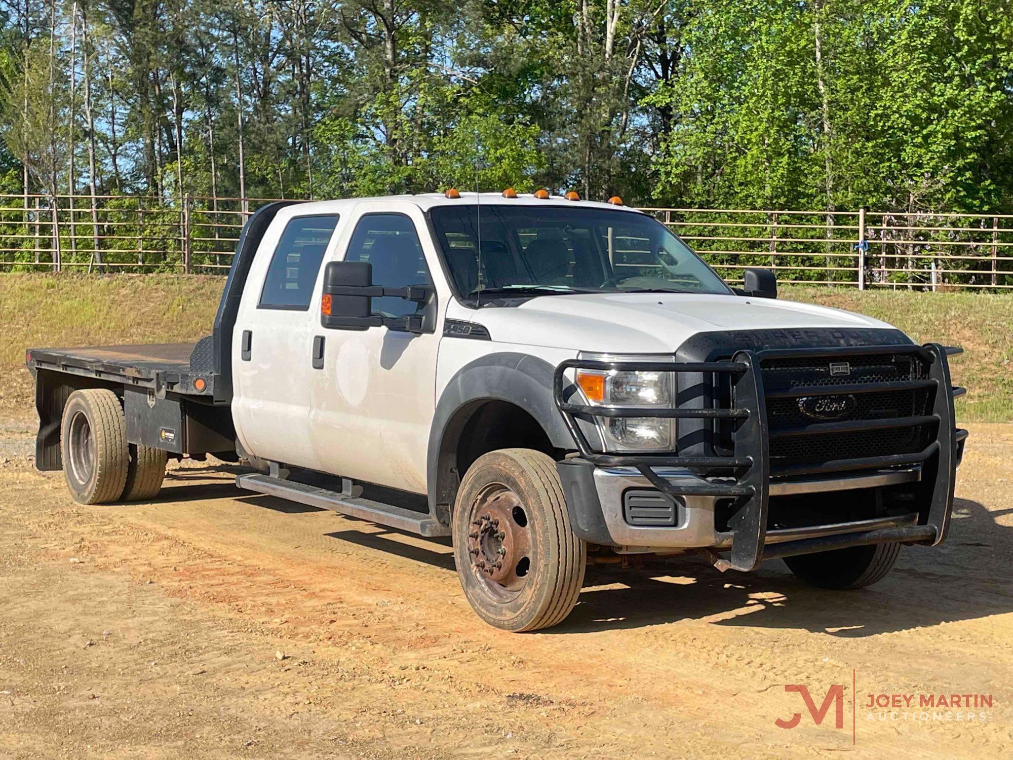 2011 FORD F-450 SUPER DUTY FLATBED TRUCK