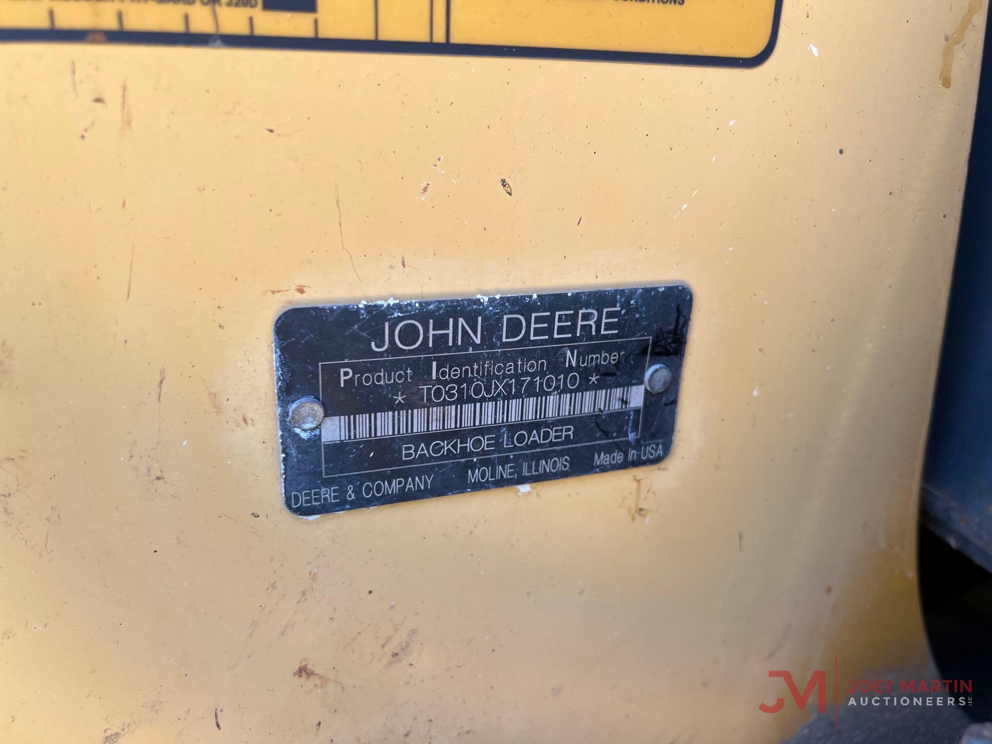 2009 JOHN DEERE 310J LOADER BACKHOE