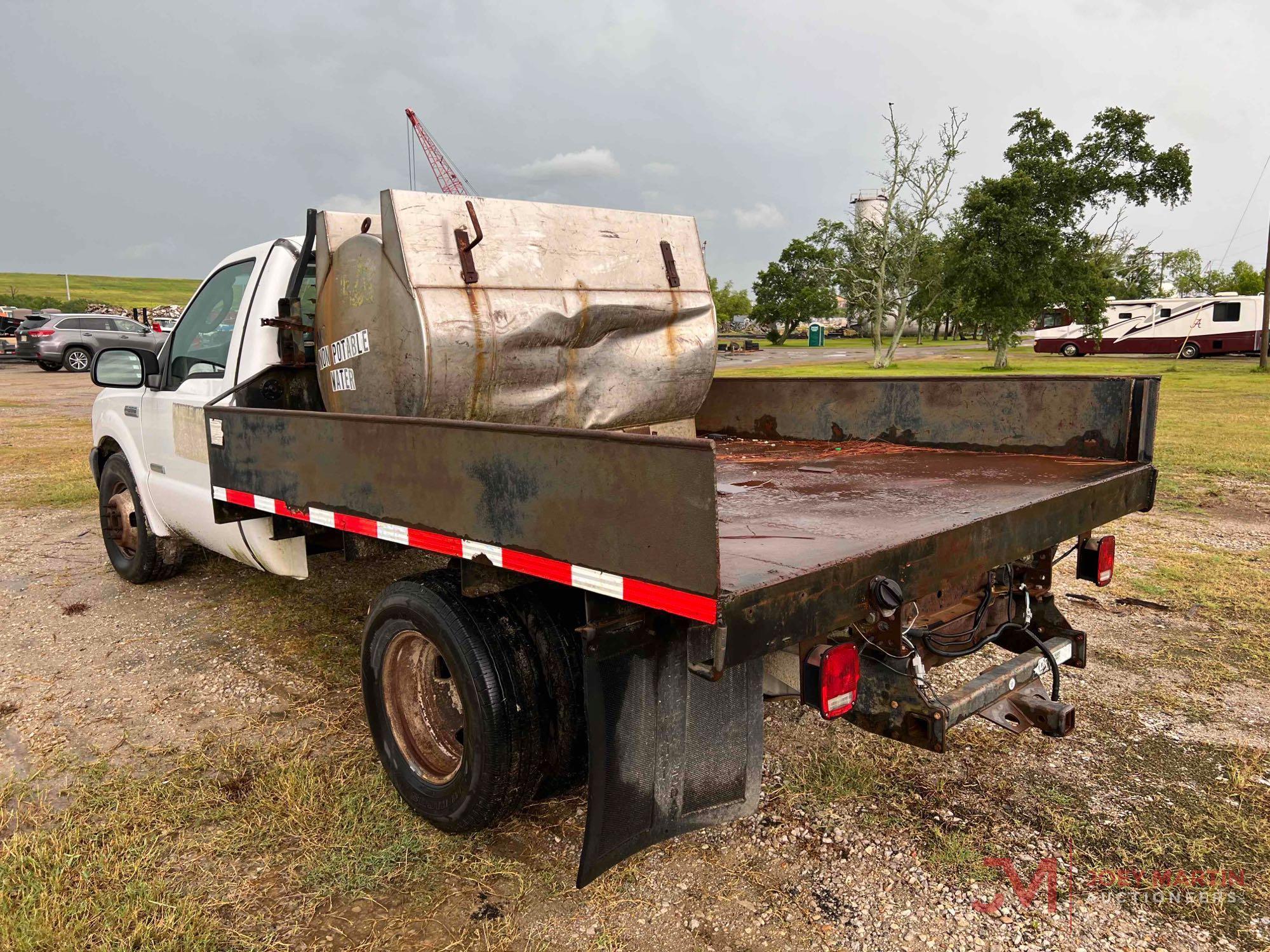 2006 FORD F-350XL SUPER DUTY FLAT BED PICKUP TRUCK