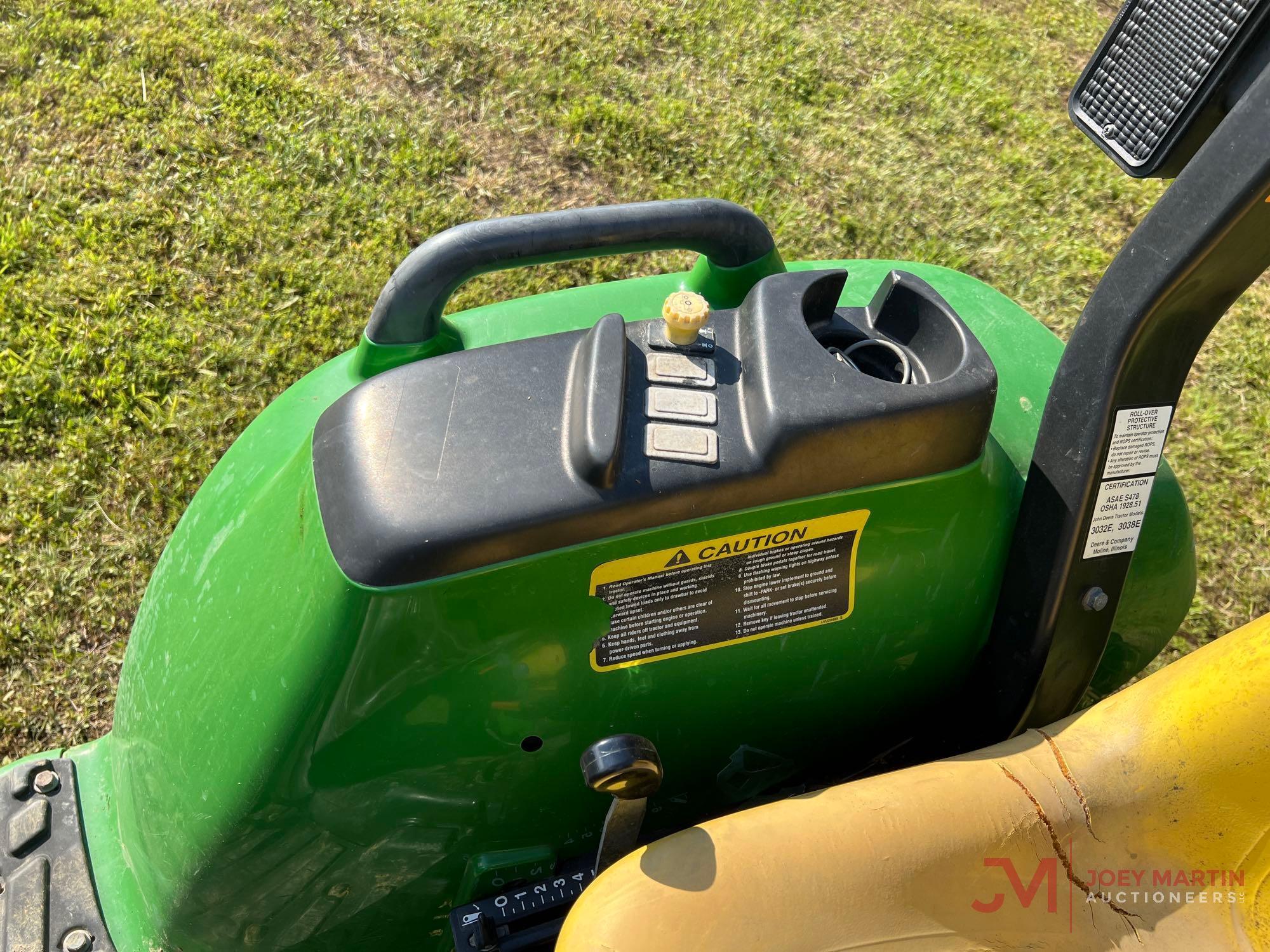 2014 JOHN DEERE 3038E TRACTOR