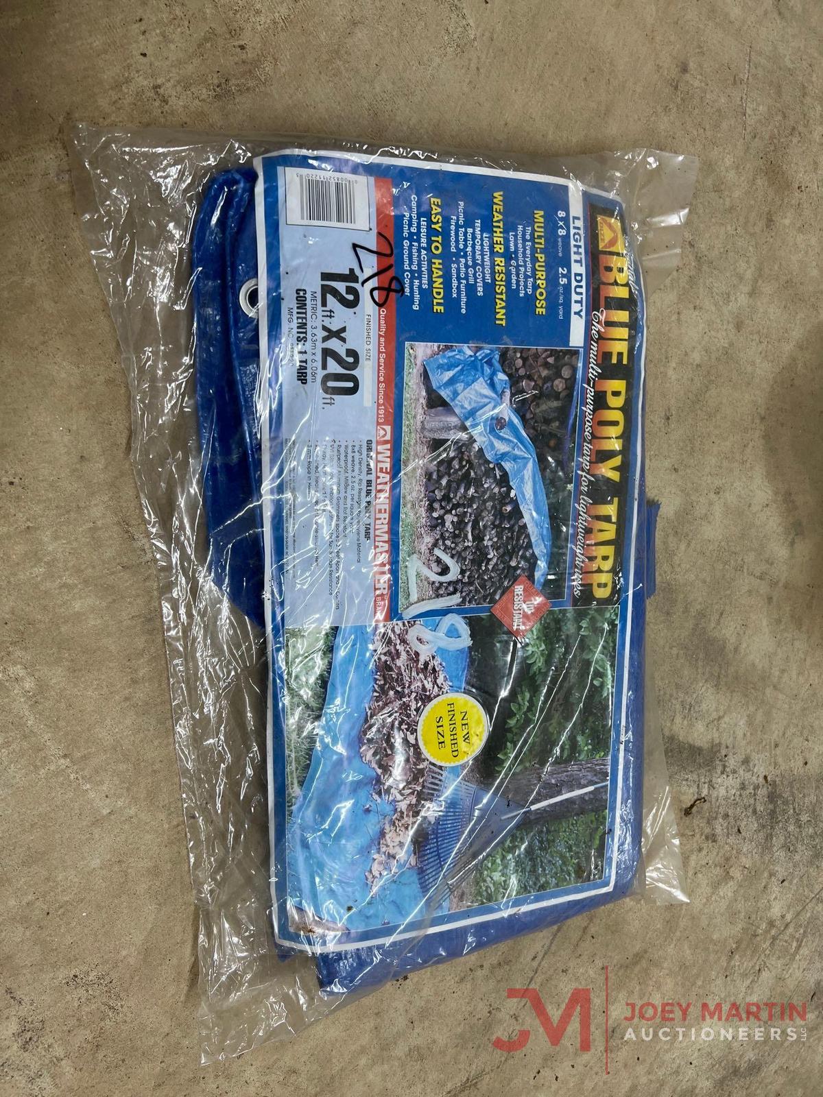 (1) NEW 12' X 20' LIGHT DUTY TARP