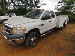 2008 DODGE 3500 CREW CAB DIESEL TRUCK