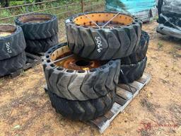 (5) USED SKID STEER WHEELS