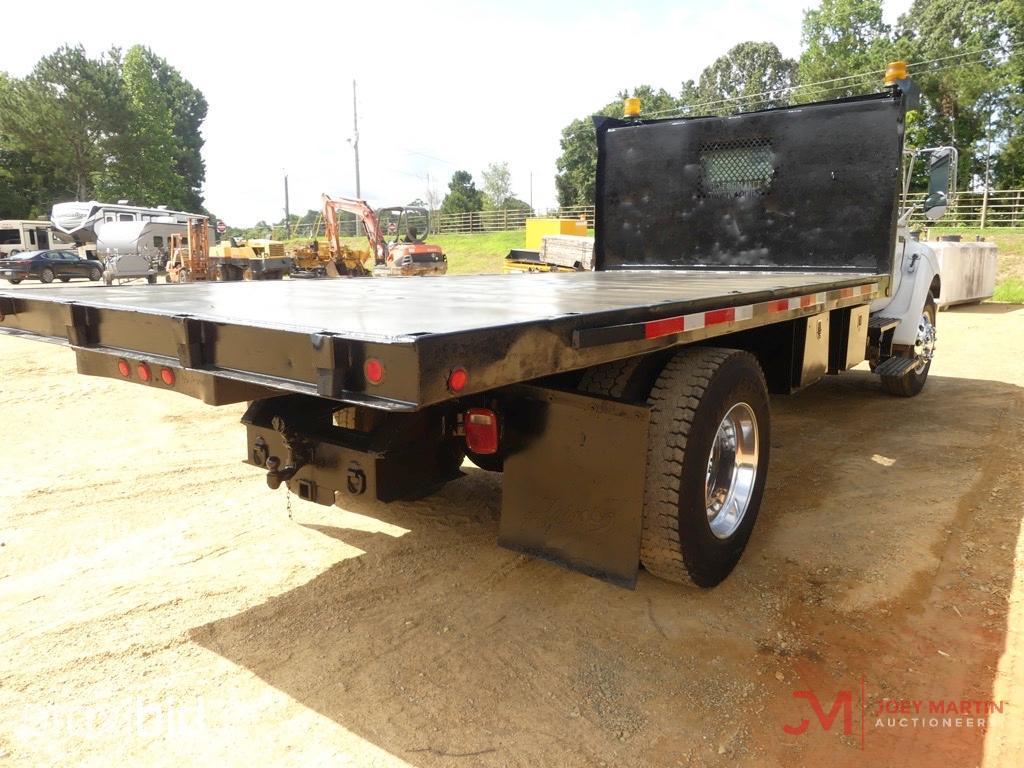 2008 FORD F650S/A FLATBED DUMP TRUCK