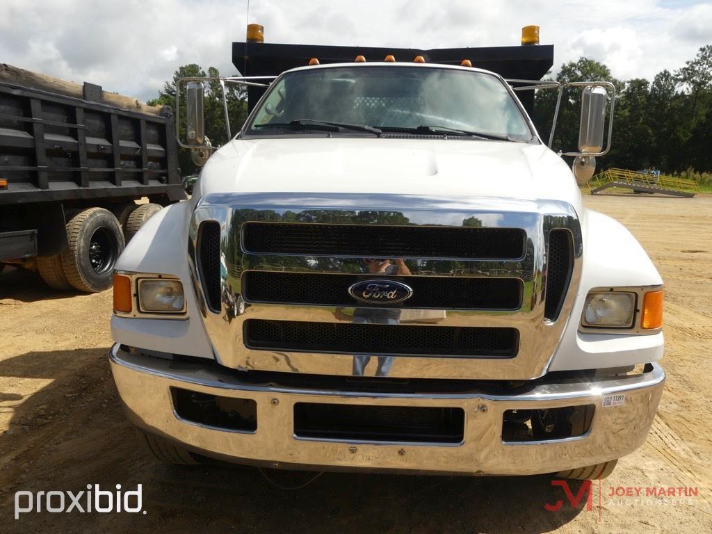 2008 FORD F650S/A FLATBED DUMP TRUCK