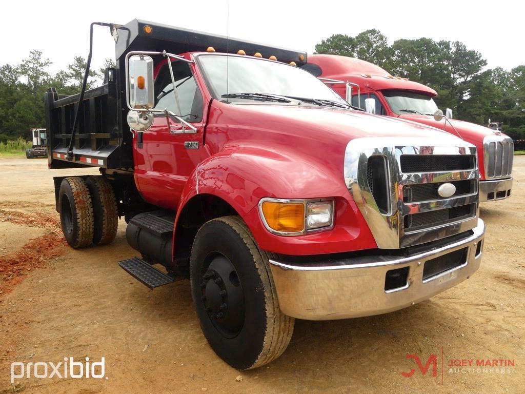 2007 FORD F750 SUPER DUTY XLT S/A DUMP TRUCK