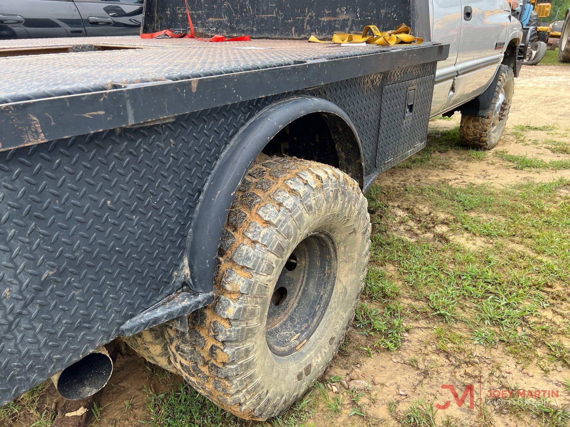 2001 DODGE RAM 3500 LARAMIE SLT...FLATBED TRUCK