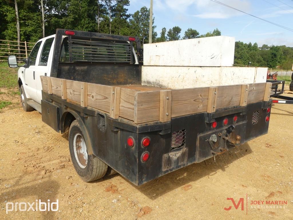 2000 FORD F350 4X4 FLAT BED TRUCK