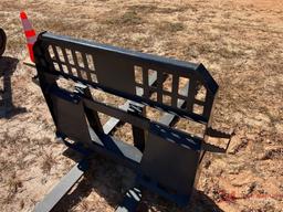 (1) NEW 48" FORKS, SKID STEER QUICK ATTACH