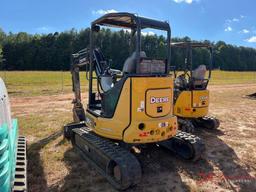 2017 JOHN DEERE 35G MINI EXCAVATOR