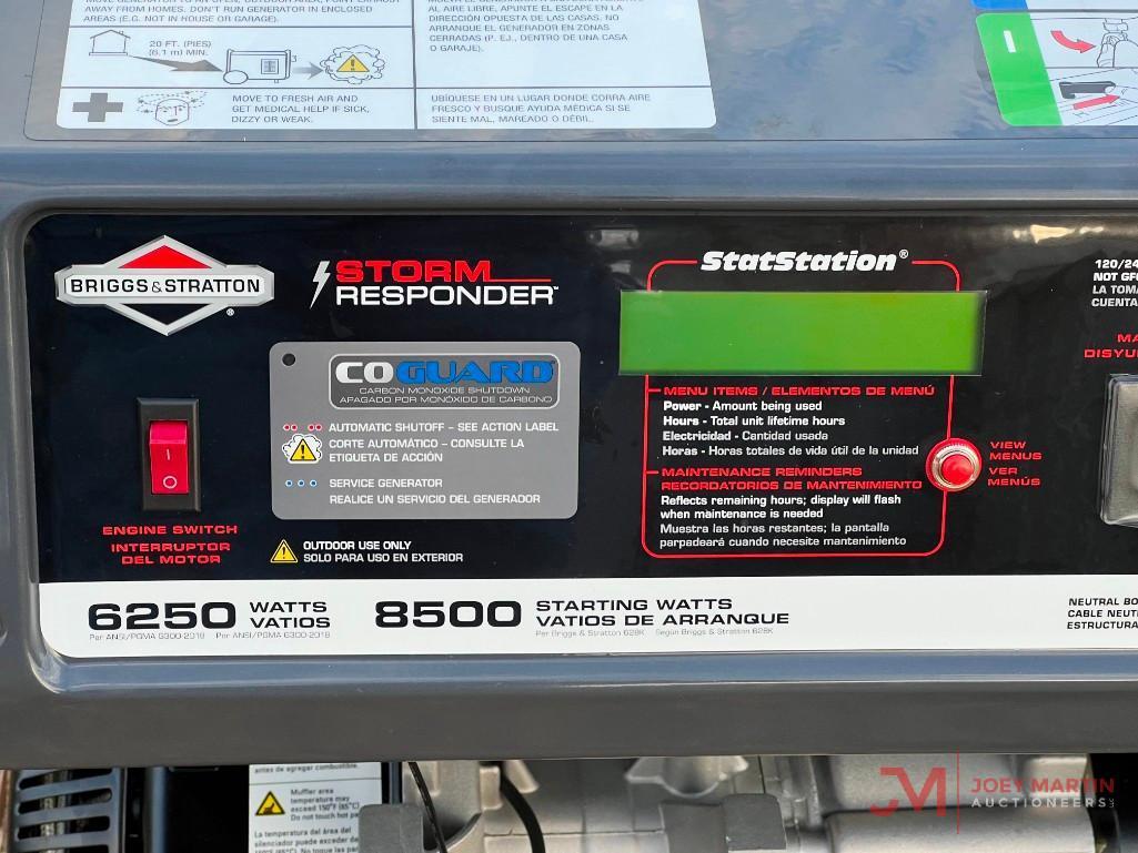 BRIGGS & STRATTON STORM RESPONDER 6250 WATT ROLL AROUND GENERATOR