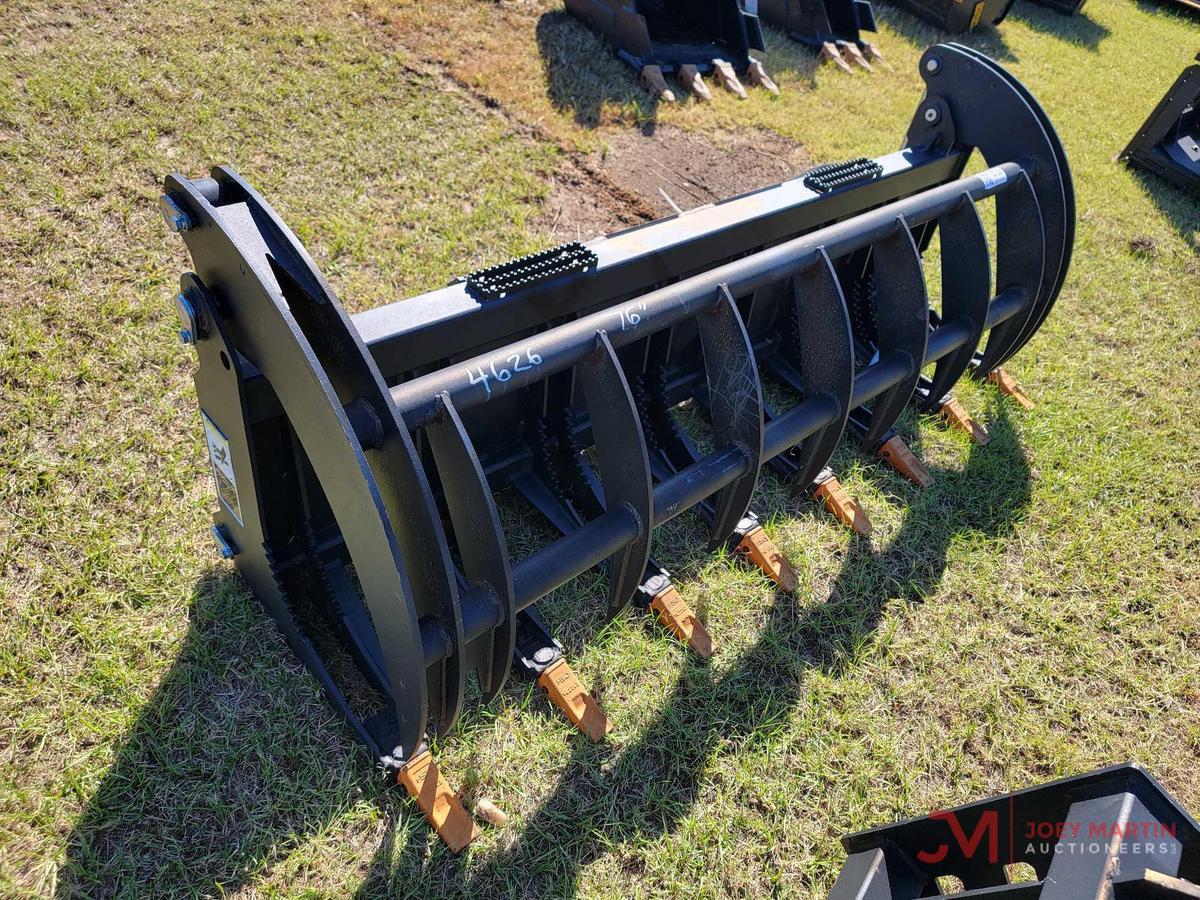 NEW 76" ROOT RAKE GRAPPLE SKID STEER ATTACHMENT