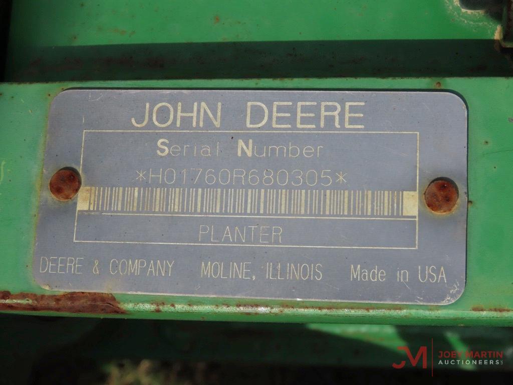 JOHN DEERE 1760 MAX EMERGE PLUS 12 ROW FORWARD FOLD...PLANTER, S/N 680305, ROW MARKERS, 30" SPACING