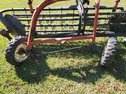 NEW IDEA 4150 SIDE DELIVERY HAY RAKE WITH DOLLY