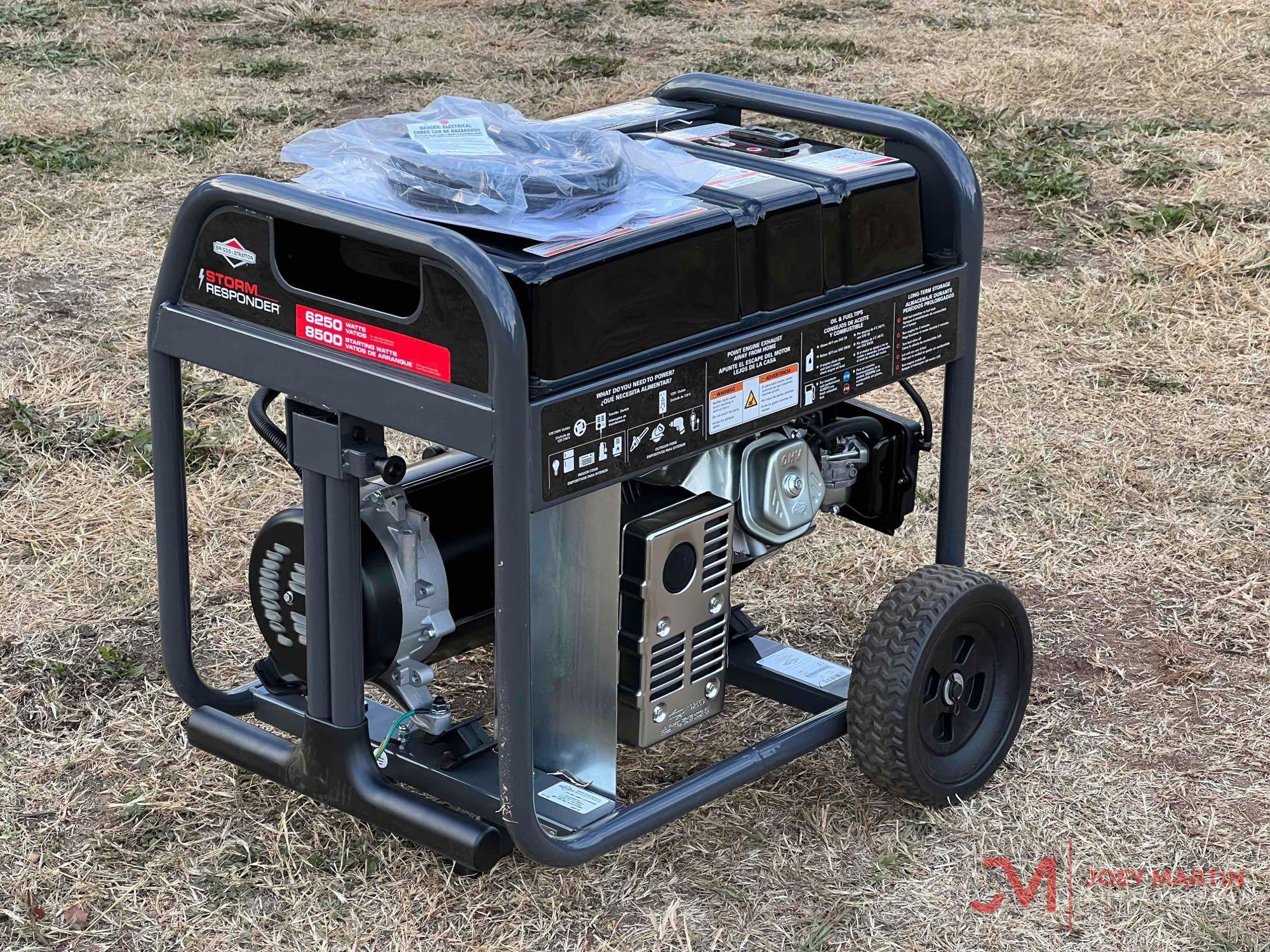 BRIGGS & STRATTON STORM RESPONDER 6250 WATT ROLL AROUND GENERATOR