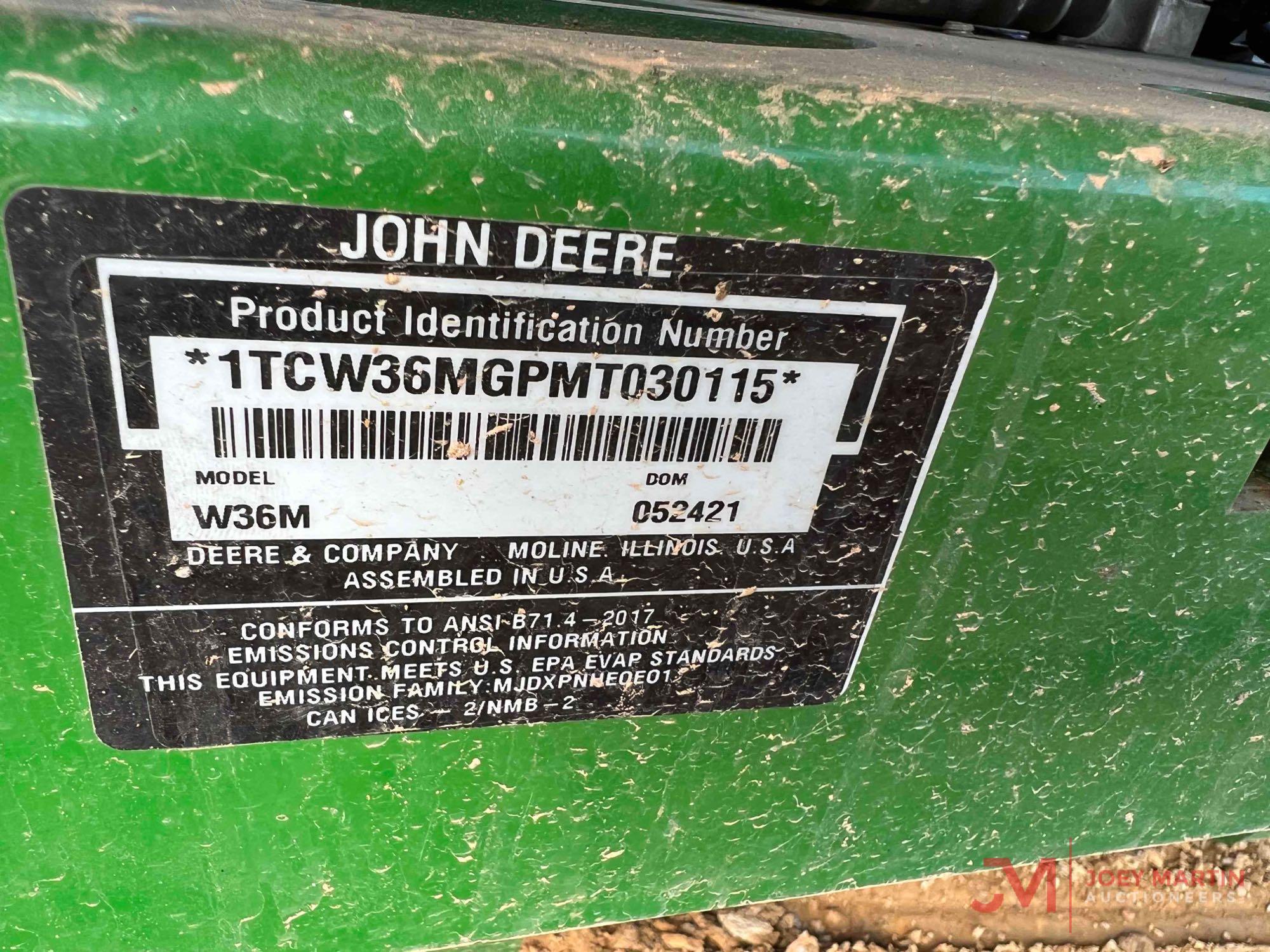 JOHN DEERE W36M WALK BEHIND MOWER