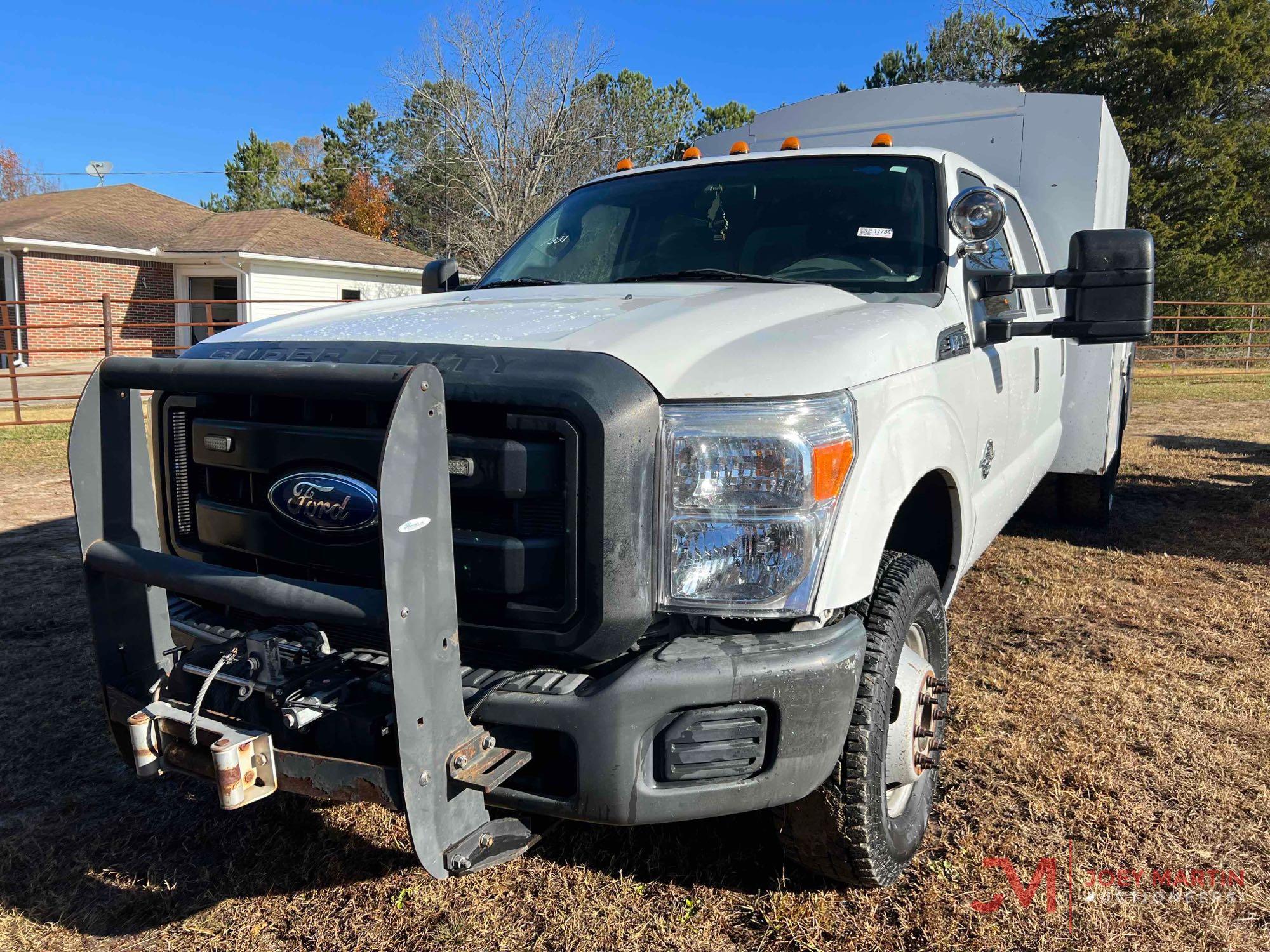 2011 FORD F350 XL SUPER DUTY ENCLOSED SERVICE BODY UTILITY TRUCK